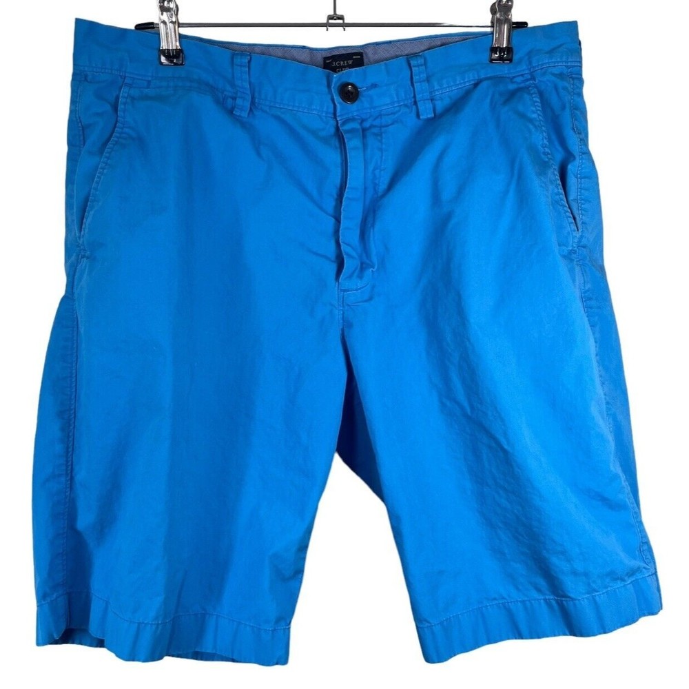 J.Crew 93852 Club Shorts Mens Bright Blue Lightweight Size 35x11" Preppy